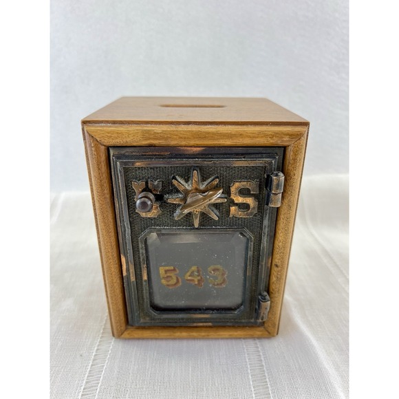 American Post Office Co. Other - Antique 1901 Post Office Box Door Bank - WORKING COMBO - Am P.O. Equip Co Spur